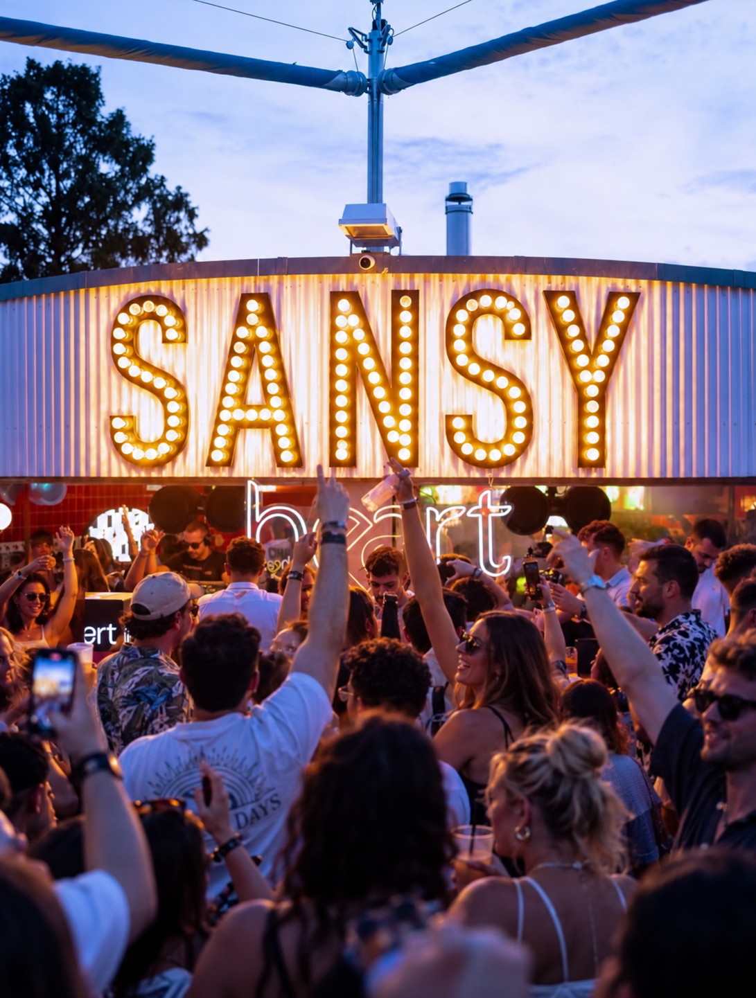 Sansy — Event marquee signage
